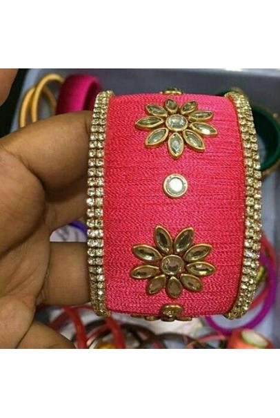 Bangle Set - Pink flower